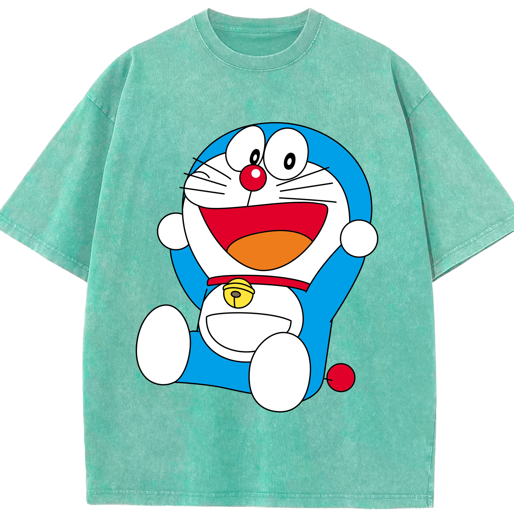 （画像用） ドラえもん Doraemon 綿100% ヴィンテージ風 半袖Tシャツ（フロントプリント）